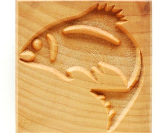 Ssl-026 Large Square Stamp - Fish