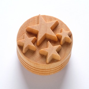 Scl-131 Large Round Stamp - Stars