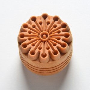 Pottery Stamp / Clay Texture Tool Flower S22 
