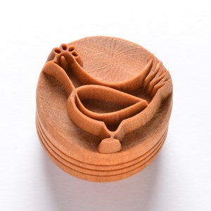 Scl-088 Large Round Stamp - Chicken