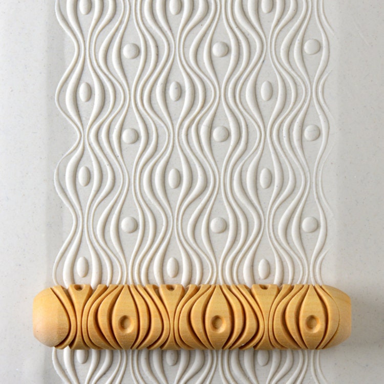 BHR-040 Big Pottery Hand Roller - Abstract 2