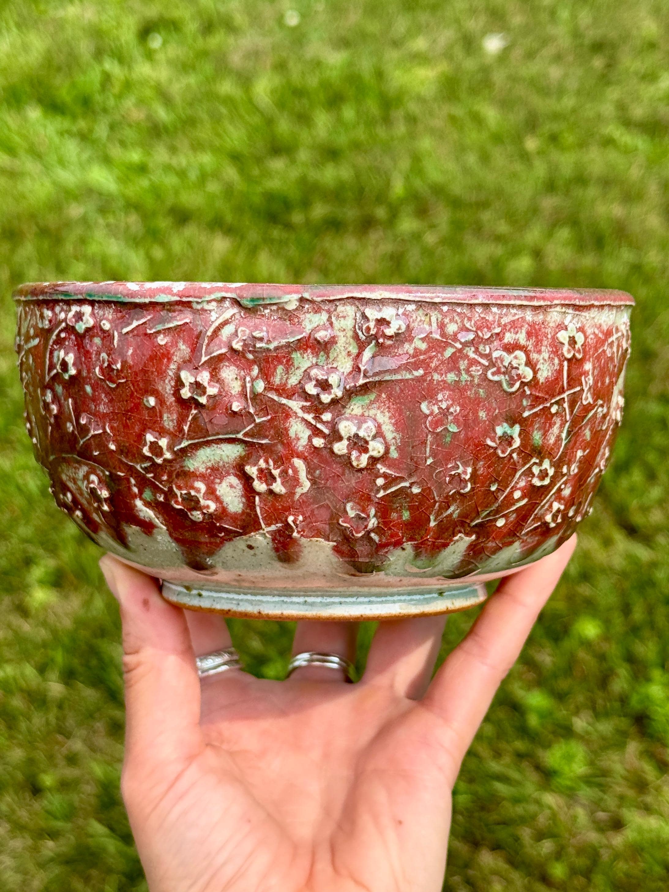 BHR-159 大きな陶器手回しローラー 梅の花 - Etsy 日本
