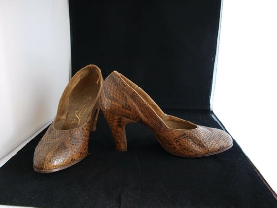 1940s Snakeskin Vintage shoes