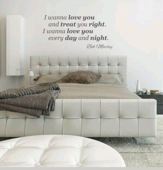 Bob Marley Wall Art Love Life Live Sticker Mural Lyrics