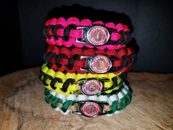 1 - Shattered Grid Mighty Morphin Power Ranger 550 paracord bracelet MMPR