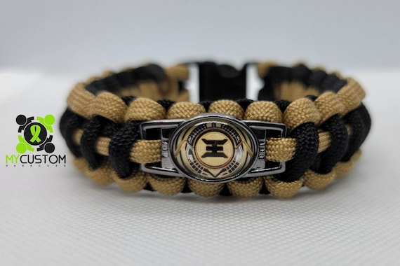 1 - Mighty Morphin Gold Zeo Power Ranger 550 paracord bracelet MMPR