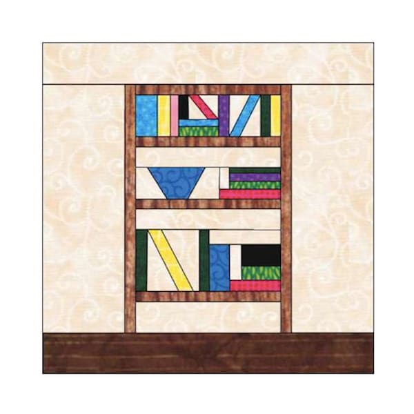 Bookcase Quilt Pattern Etsy