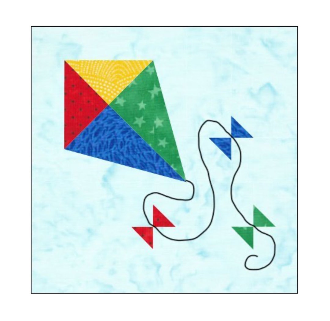 Kite Quilt Block Paper Pieced Pattern - Etsy Sweden