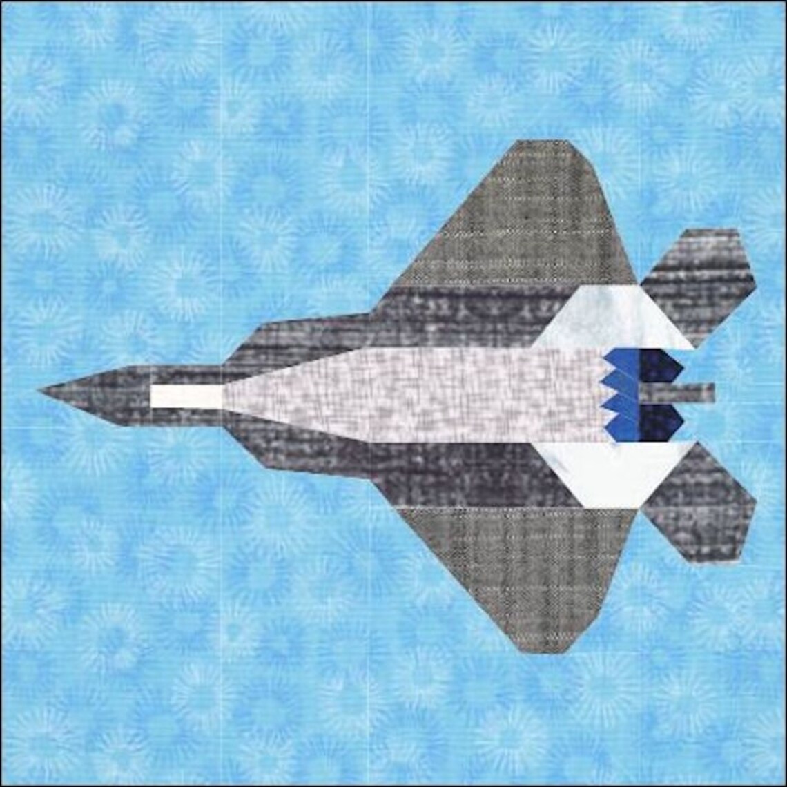 Jet Quilt Block Paper Pieced Pattern Etsy
