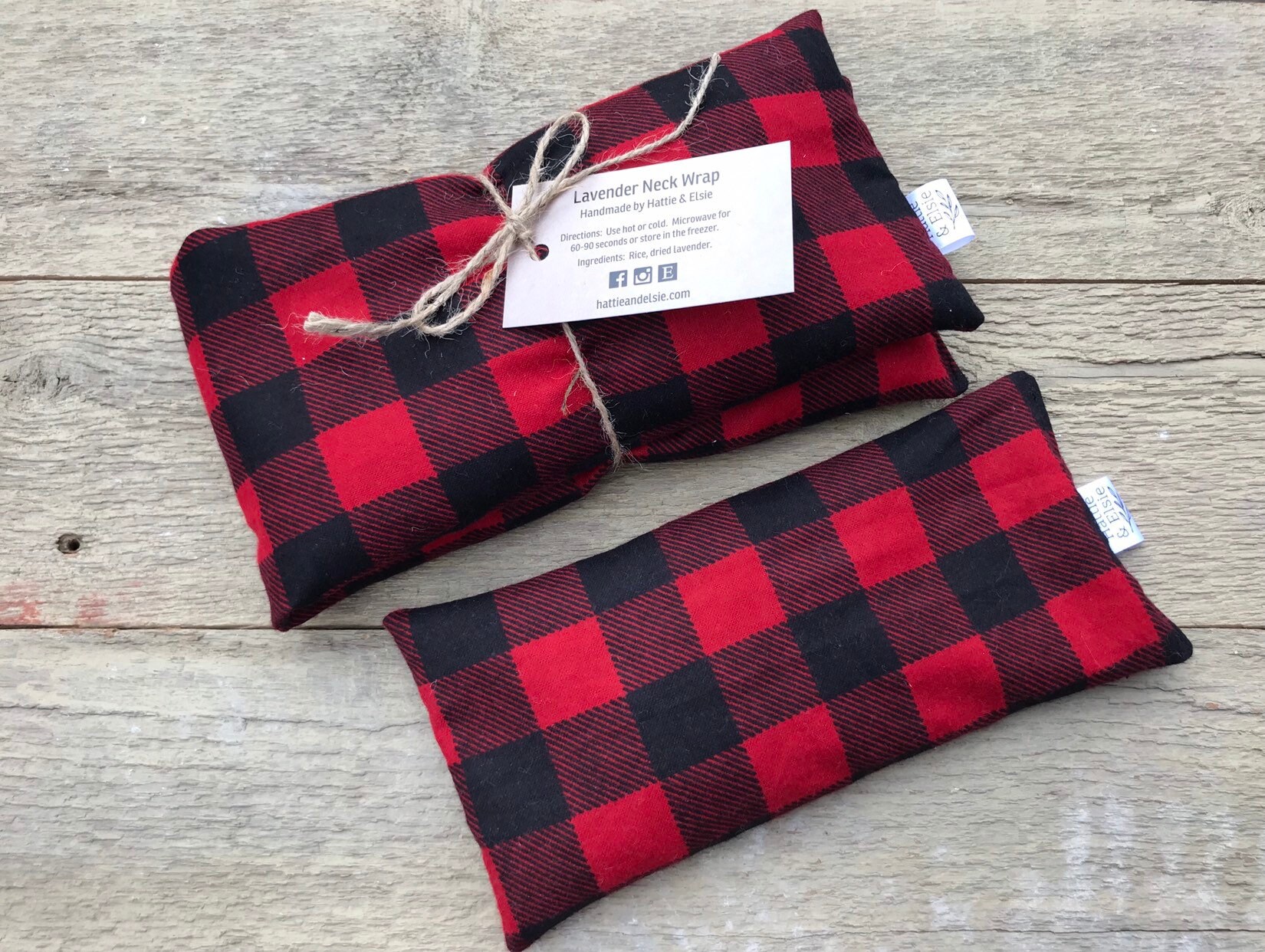 Lavender Neck Wrap Eye Pillow Set Reusable Microwave Heat Pad