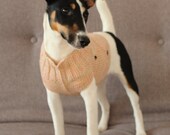 Hand Knitted Dog's  Sleeveless Sweater Light Pink Appricot Colour