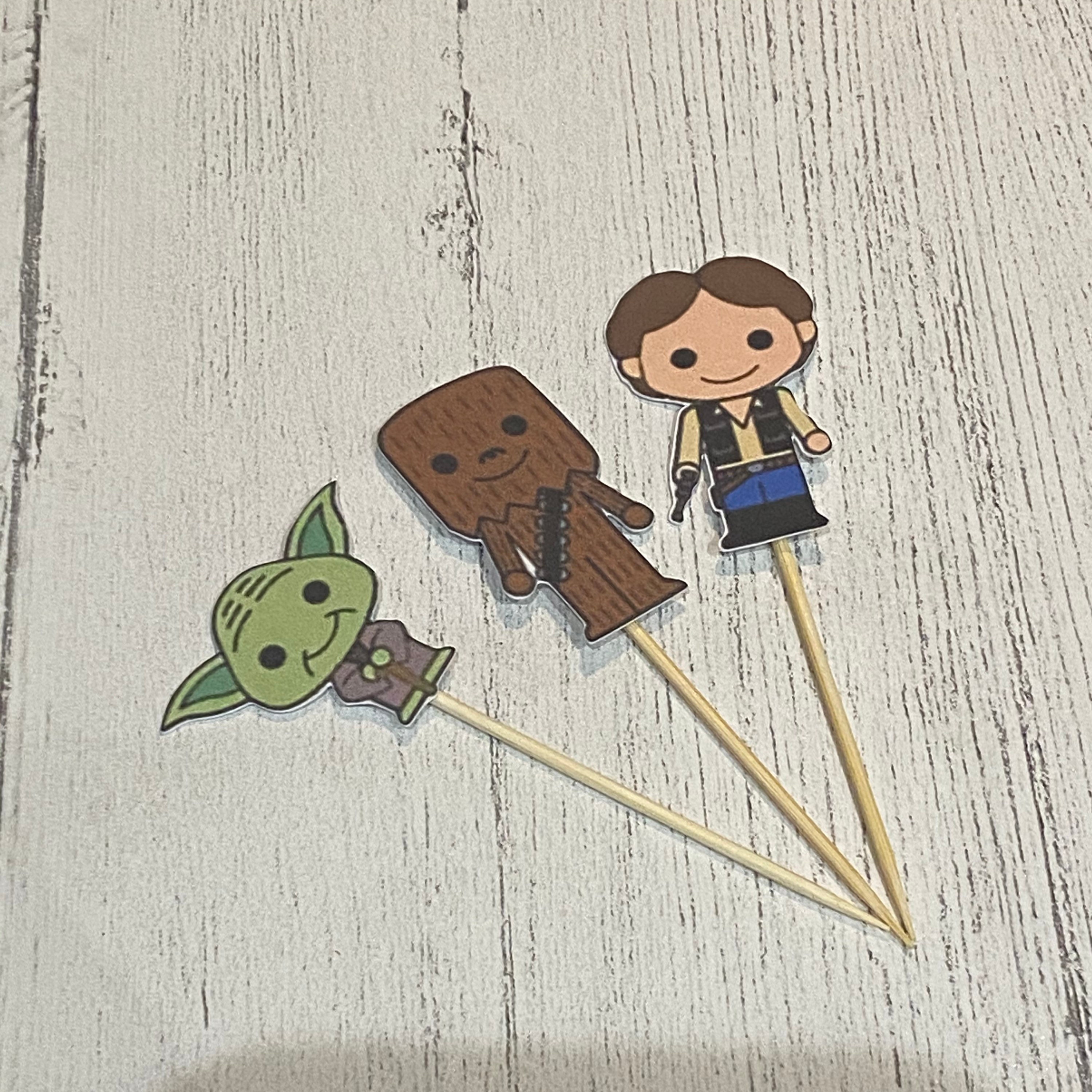 Star Wars Theme Cupcake Toppers x12 Decoration Birthday | Etsy