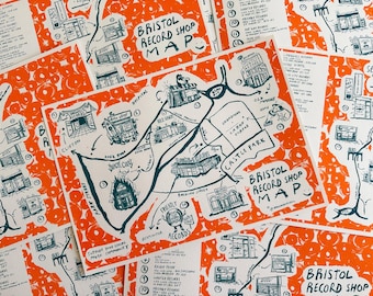 Bristol Record Shop Map