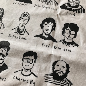 Scumbags & Baddies Serial Killer Tea Towel image 5