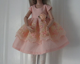 Peach Lace dress for Ellowyne