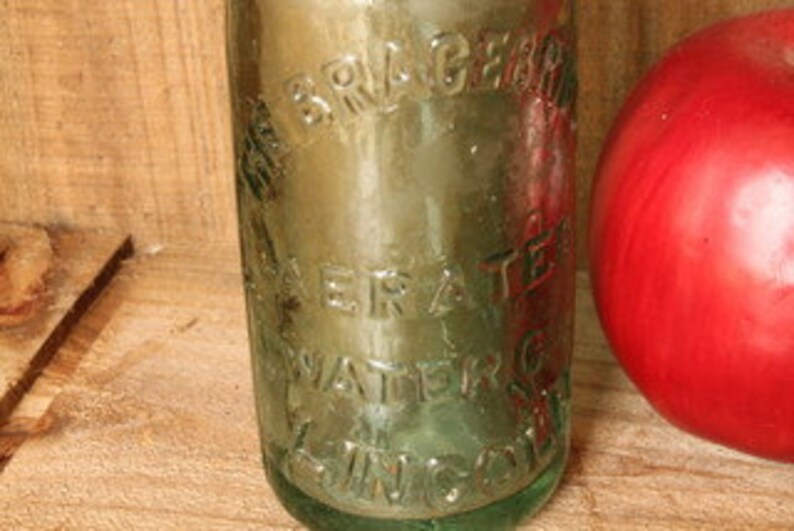 Antique Glass Marble Bottle Etsy