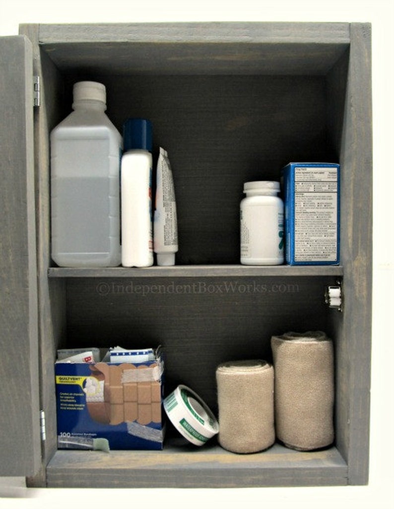 Grey and White Medicine Weathered Gray First Aid Etsy