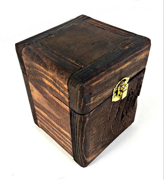 Card Deck Box Collector S Gift Engraved Wood 50