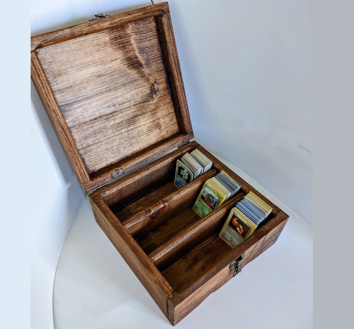 Divided Trading Card Case Playing Card Deck Box for Etsy