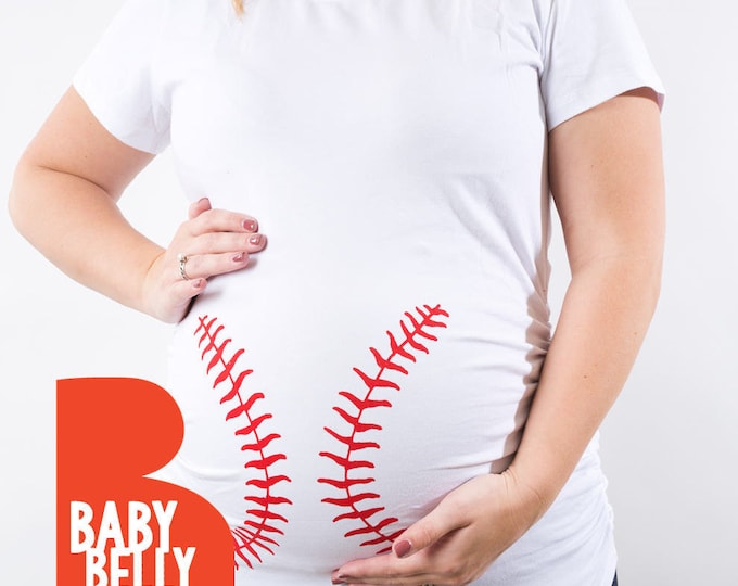 Baseball Maternity Shirt, Funny Maternity Shirt, Baseball Mom Shirt, Fathers Day Gift, Maternity