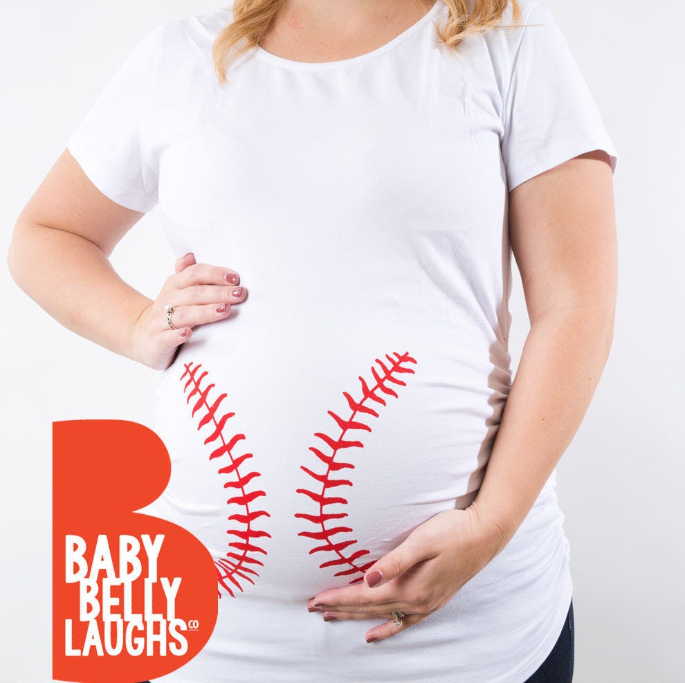 Baseball Maternity Shirt Funny 