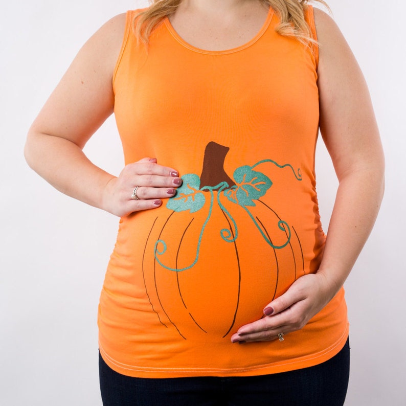 Pumpkin Maternity Shirt Halloween maternity Shirt Pregnant  Etsy