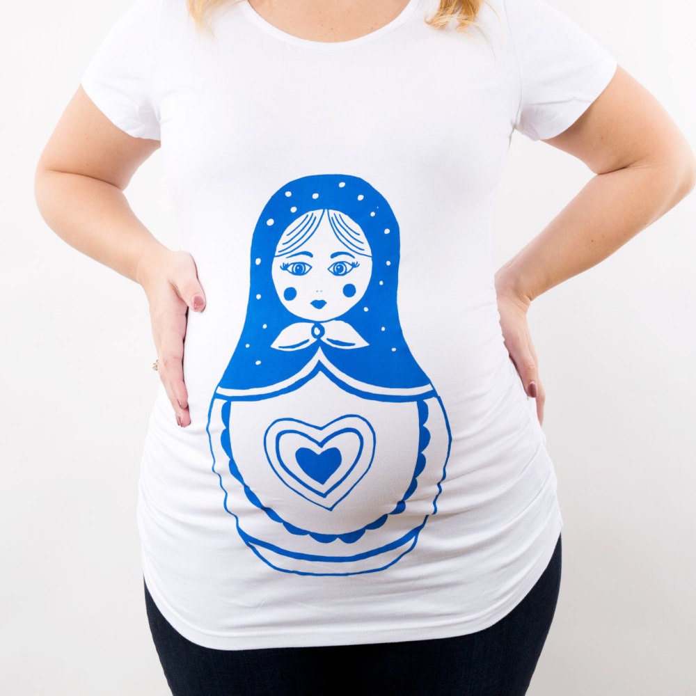 Nesting Doll Maternity Shirt, Funny Maternity Shirt, Matryoshka Doll …
