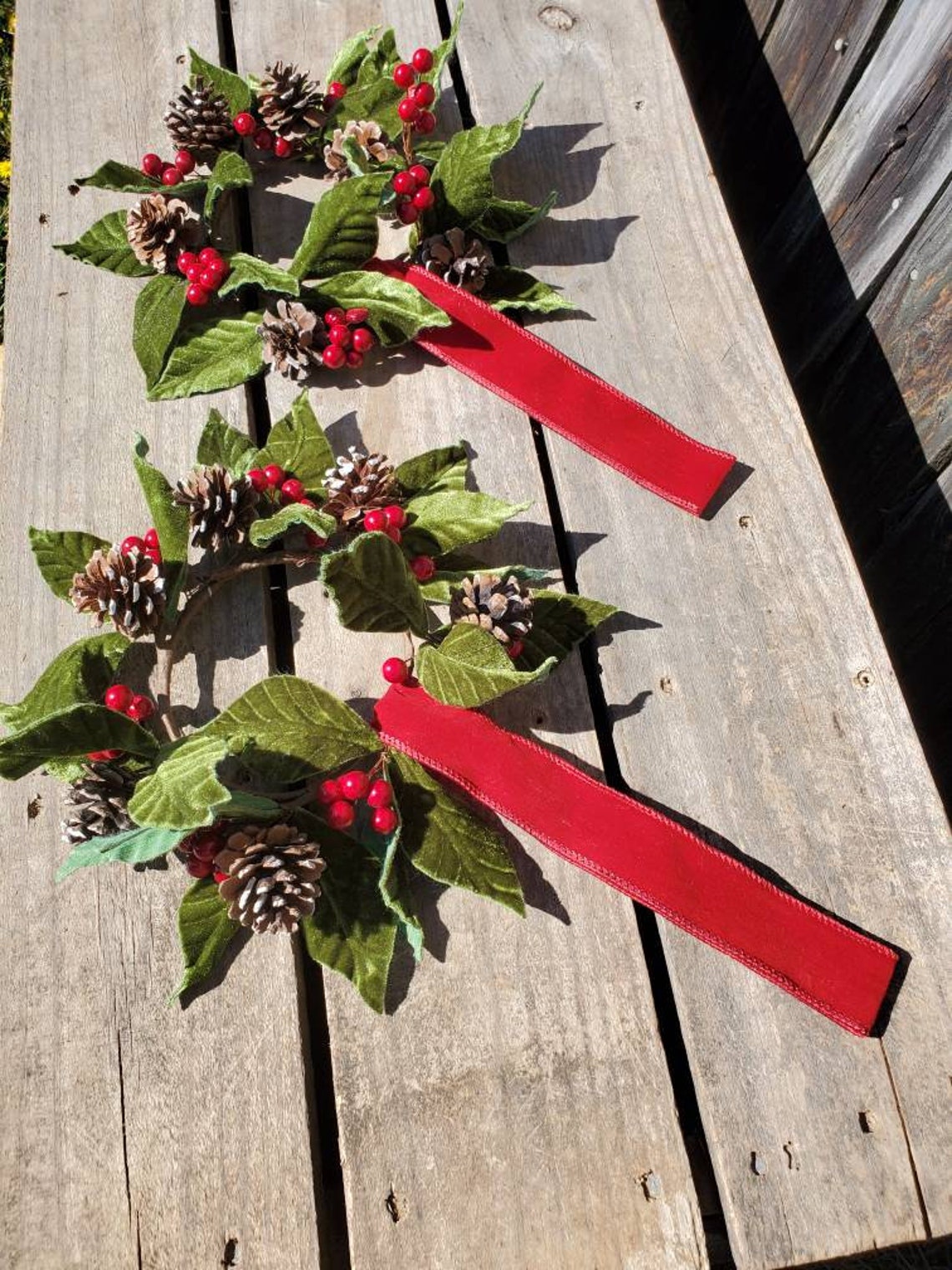 Set of 2 Wreathschristmas Kitchen Wreath Etsy