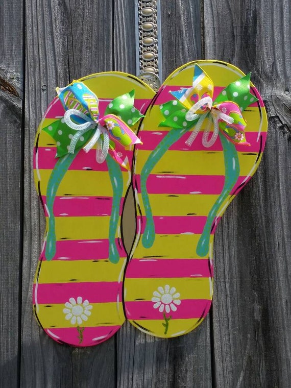 flip flop door decoration