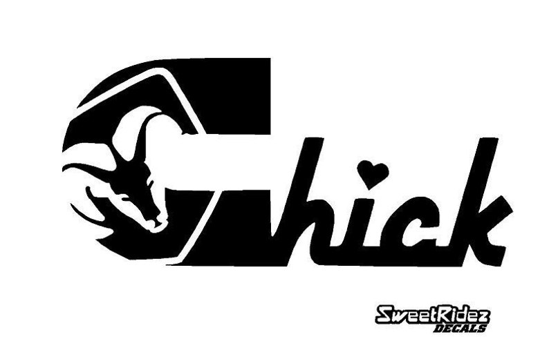 Dodge Chick Decal Vinyl Sticker Girl Driven Woman Ram 1500 Etsy