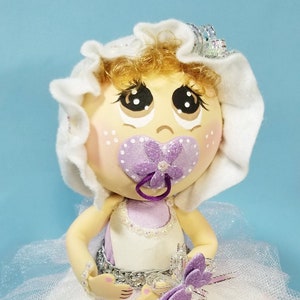 Baby Shower or Baptism Centerpiece. Baby Girl and butterflies.
