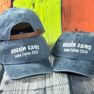 Embroidered Childrens Hat, Personalized with your name Cotton Twill Cap