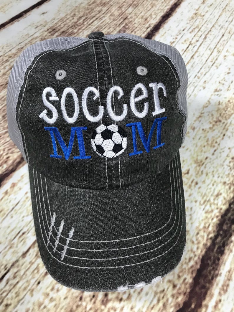 Soccer Hat Soccer Mom Custom Hat Monogram Hat Hair Care Etsy
