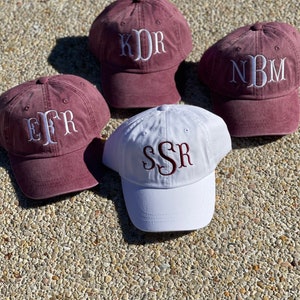 Bridesmaid hats, Group hats, Bachelorette gifts, wedding party gifts, Embroidered hat, monogrammed hat, personalized hat, custom hat,