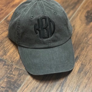 Embroidered Hat, Monogrammed Hat, Distressed Hat, Personalized Hat, Custom Hat, Unstructured Hat