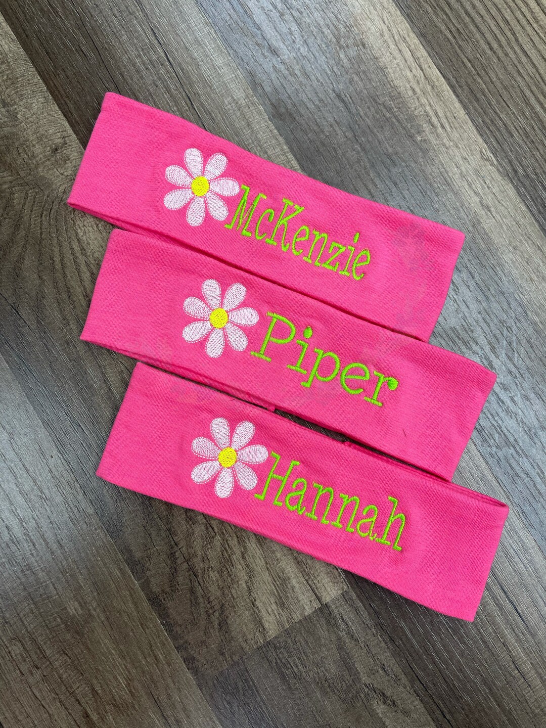 Custom Headband, Daisy Headband, Headband, Personalized Headband,monogram Headband, Embroidered