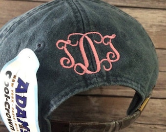 Hat Back addition, hat back, embroidery,  monogrammed hat, personalized hat, custom hat,