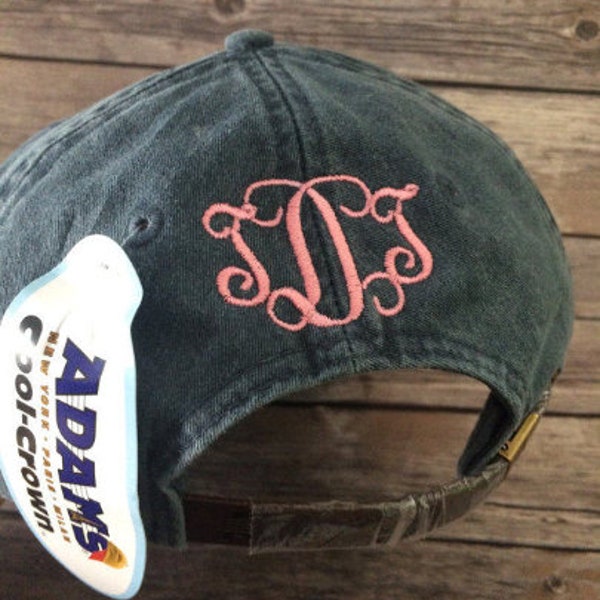 Hat Back addition, hat back, embroidery,  monogrammed hat, personalized hat, custom hat,