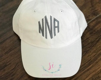 Monogrammed hat, Group hats, Bachelorette gifts, wedding party gifts, Embroidered hat, monogrammed hat, personalized hat, custom hat,