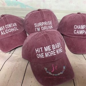 Bridesmaid hats, Group hats, Bachelorette gifts, wedding party gifts, Embroidered hat, monogrammed hat, personalized hat, custom hat,