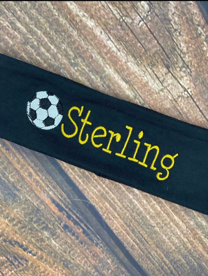 Soccer Headband Sports Headband Monogrammed Headband Etsy