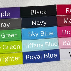 Personalized Soccer Headband, Embroidered Cotton Lycra Sports Accessory Team gift 画像 2