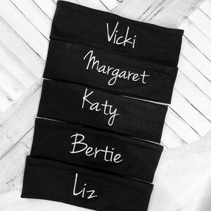 Custom Headband, Monogrammed Headband, Personalized Headband, Birthday Gift,  Monogram headband, Embroidered Headband, Headband