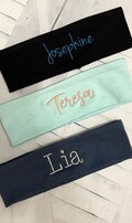 Custom Headband, Monogrammed Headband, Personalized Headband, Birthday Gift,  Monogram headband, Embroidered Headband, Headband