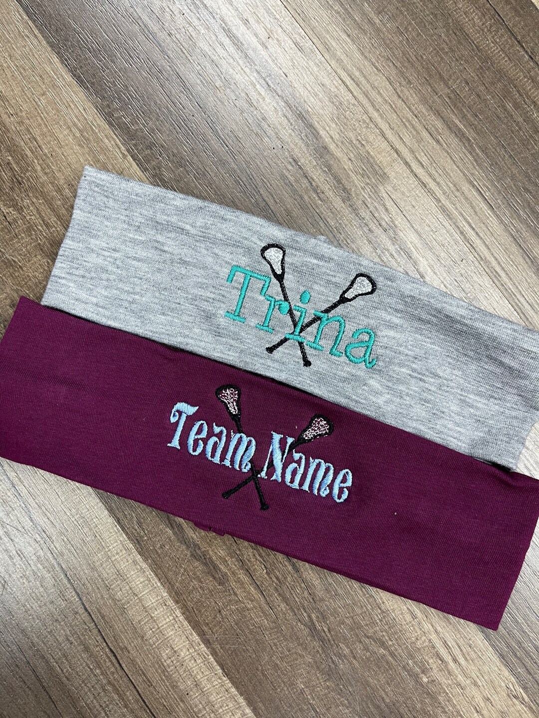 Lacrosse Headband, Sports Headband, Monogrammed Headband, Personalized