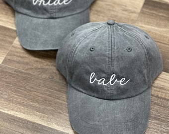 Bride hat, Bridesmaid hats, Group hats, Bachelorette gifts, wedding party gifts, Embroidered hat, , personalized hat, custom hat,