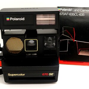 POLAROID Supercolor 670 SE Instant Print Film Camera With - Etsy