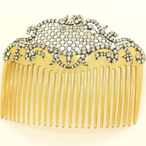 Edwardian ca1900 Celluloid Antique and Paste Wedding Hair Comb Vintage Ladies Vintage Gift for Her
