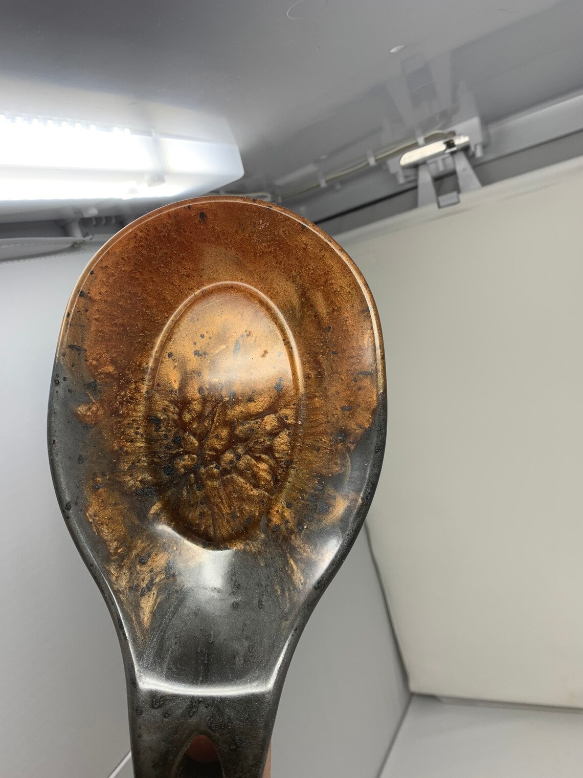 Black and gold spoon rest Etsy