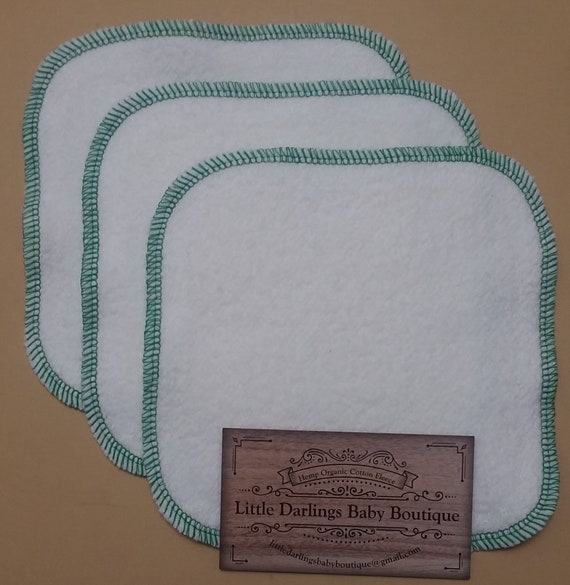 Soakers 4.5 x 13 Tan Trim Hemp Organic Cotton Fleece diaper inserts